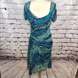 Diane von Furstenberg snakeskin dress